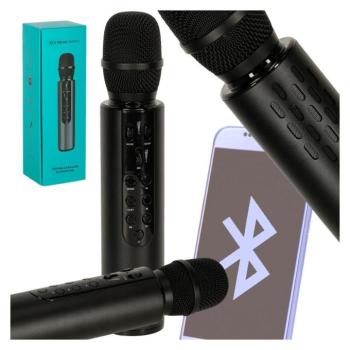 Bluetooth vezeték nélküli karaoke mikrofon fekete kép
