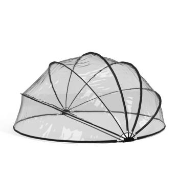 Blumfeldt ArmadilloShade medence pavilon, Kerek, Üvegszálas, UV védelem, Átlátszó kép