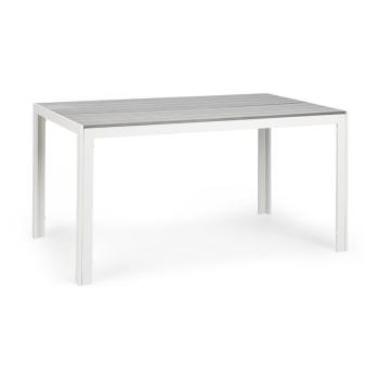 Blumfeldt Bilbao, kerti asztal, 150 x 90 cm, polywood, alumínium, fehér/szürke kép