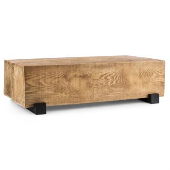 Blumfeldt Blockhouse Lounge hasáb alakú asztal, kerti asztal, timber-table, 120x30x60 cm kép