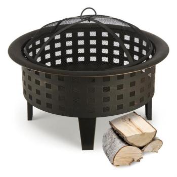 Blumfeldt Boston, tűzrakóhely, tűzhely, Ø60 cm, acél, befeketített kép