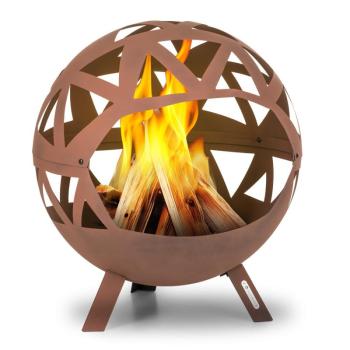Blumfeldt Colima, tűzrakóhely, Ø 66 cm, gömb alakú, faszénráccsal és hamutartóval, geometrikus forma kép