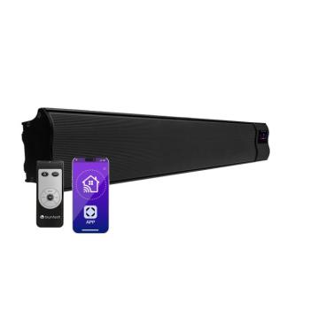 Blumfeldt Cosmic Beam Smart 24, infravörös hősugárzó, 2400 W, vezérlés applikáción keresztül, fekete kép
