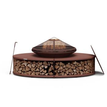 Blumfeldt Firebowl Ebeko 3 az 1-ben, grillsütőként vagy asztalként is használható, grillrács + szikravédő kép