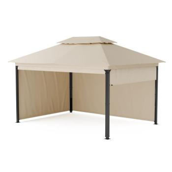Blumfeldt Grandezza Cortina kerti pavilon 3x4 m, időjárásálló, porfestett, oldalsó redőnyök kép