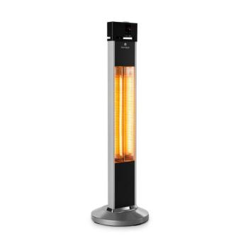 Blumfeldt Heat Guru infravörös hősugárzó, 2000 W, 3 melegítő fokozat, állványos, távirányító, ezüst  kép