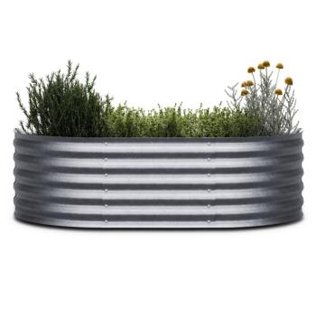 Blumfeldt High Grow Extended, magaságyás, 150x43x60 cm, hullámos acéllemezből, egyszerű összeszerelés, rozsda- és fagyálló kép