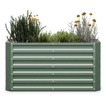 Blumfeldt High Grow Straight, magaságyás, 120 x 60 x 60 cm, hullámos acéllemezből, egyszerű összeszerelés, rozsda- és fagyálló kép