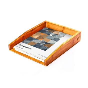 Blumfeldt Irattartó, tároló doboz, egyszerű kialakítás, méret: 25,3 x 5,8 x 33 cm, bambusz kép