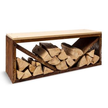 Blumfeldt Kindlewood L Rust, fa állvány, pad, 104 × 40 × 35 cm, bambusz, cink kép