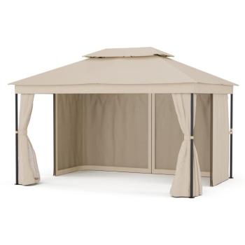 Blumfeldt Mondo Dual pavilon 3x4 dupla tetővel és szúnyoghálóval kép