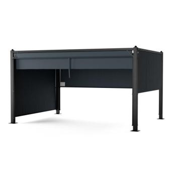 Blumfeldt Pantheon Cortina pavilon 3x4 m, időjárásálló, alumínium, porfestett, redőnyök kép