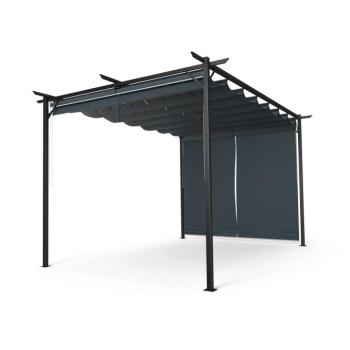 Blumfeldt Pantheon Robust Pergola, 3x4 m időjárásálló porszórt acél oldalsó redőnyökkel kép