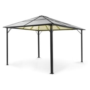 Blumfeldt Pantheon Solid Sky Ambient Solar, pavilon tetővel, 3 × 4 m, polikarbonát, alumínium kép