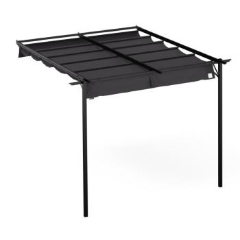 Blumfeldt Pantheon Wall Pergola, fali pergola, 3 x 3 m, porszórt acél, időjárásálló kép