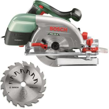 Bosch PKS 55 A Kézi körfűrész (Extra körfűrészlap) (0603501002) kép