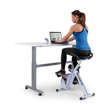 Capital Sports Azura Desk Bike, házi szobabicikli, otthoni edzőgép, szobakerékpár, lendkerék 7,5 kg, szíjmeghajtás kép
