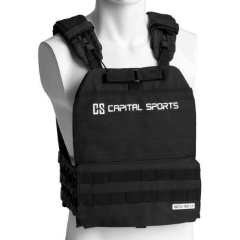 Capital Sports Battlevest 2.0, súlymellény, 2 x 2 súly 2,6 & 4,0 kg, fekete kép