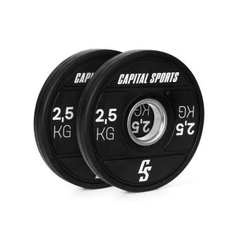 Capital Sports Elongate 2020, tárcsák, 2 x 2,5 kg, keményített gumi, 50,4 mm kép