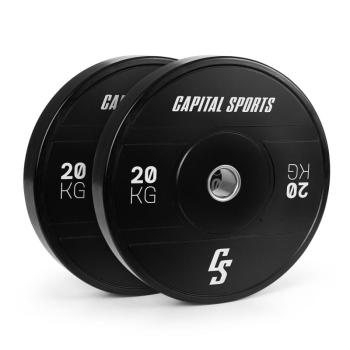 Capital Sports Elongate 2020, tárcsák, 2 x 20 kg, kemény gumi, 50,4 mm kép