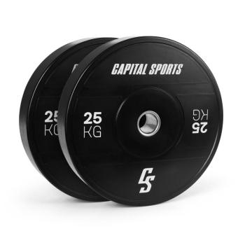 Capital Sports Elongate 2020, tárcsák, 2 x 25 kg, kemény gumi, 50,4 mm kép