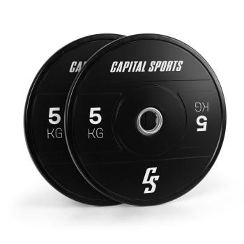 Capital Sports Elongate 2020, tárcsák, 2 x 5 kg, keményített gumi, 50,4 mm kép