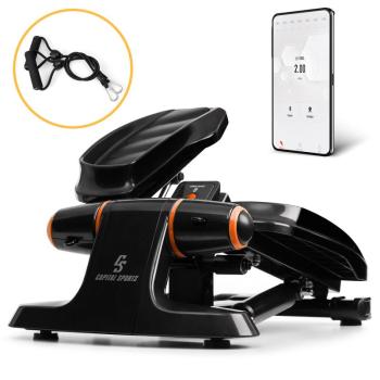 Capital Sports Galaxy Step, mini stepper, prémium taposófelület, LCD kijelző, applikáció, narancssárga kép