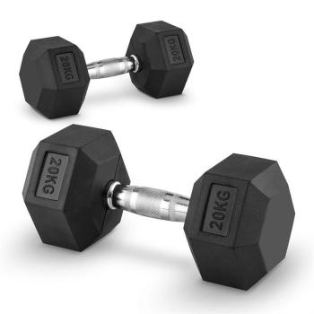 Capital Sports Hexbell 20 Dumbbell, egykezes súlyzó pár, 20 kg kép