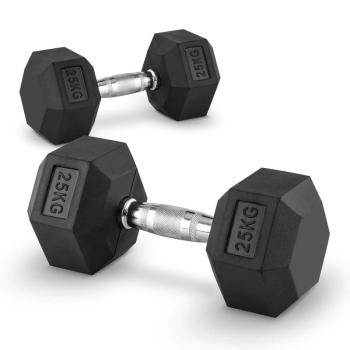 Capital Sports Hexbell 25 Dumbbell, egykezes súlyzó pár, 25 kg kép