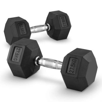 Capital Sports Hexbell 27,5 Dumbbell, egykezes súlyzó pár, 27,5 kg kép