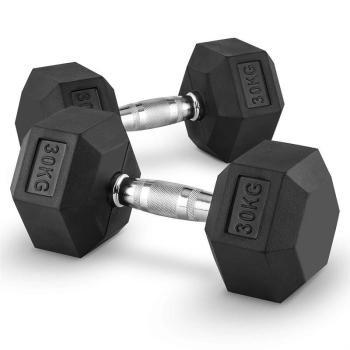 Capital Sports Hexbell 30 Dumbbell, egykezes súlyzó pár, 30 kg kép