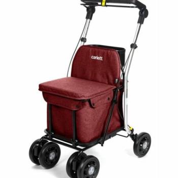 Carlett Senior Comfort kerekes bevásárlótáska36 l, rubínvörös kép