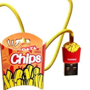 Chips dizájnos töltőkábel, 1 m - Lightning kép