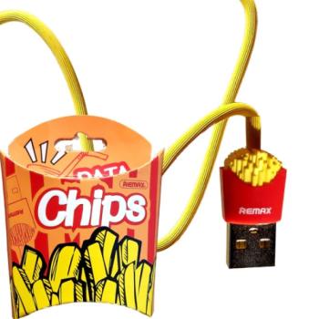 Chips dizájnos töltőkábel, 1 m - Micro USB kép