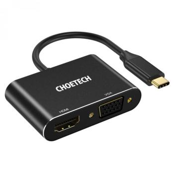 Choetech USB-C -> VGA+HDMI 4K60hz kép
