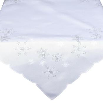 Csillagok karácsonyi abrosz fehér, 31 x 45 cm kép