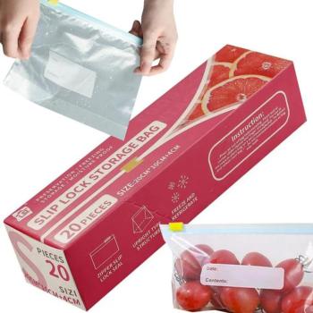 Csúszózáras tasak (ZIP) 600ml 20db kép