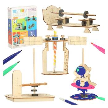 DIY tudományos kísérlet oktatási készlet mágneses 4 az 1-ben kép