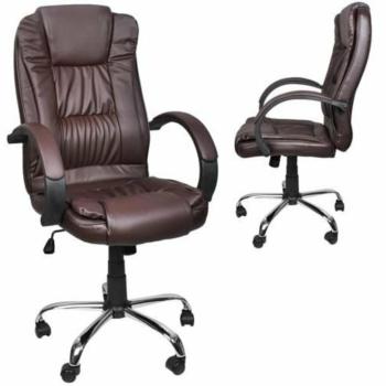 Eco bőr irodai szék - barna kép