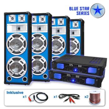 Electronic-Star BLUE STAR SERIES "BASSVETERAN QUADRO" PA KÉSZLET, 3200 W kép