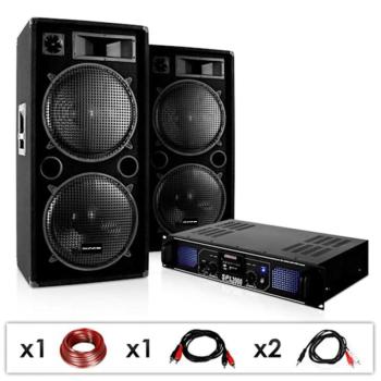 Electronic-Star DJ PA készülék DJ-42, erősítő, hangfal 3000 W kép