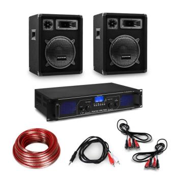 Electronic-Star HiFi erősítő & hangfal szett, 2 x 350 W erősítő, 2 x hangfal, 12", 300 W RMS kép