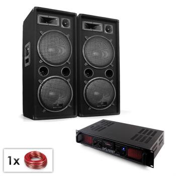 Electronic-Star Malone SPL Bluetooth MP3 hangfalszett, 2 x 12 hangfalpár, erősítő kép