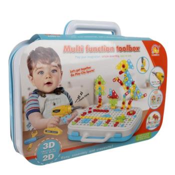 Építőjáték gyerekeknek elemes csavarozóval kép