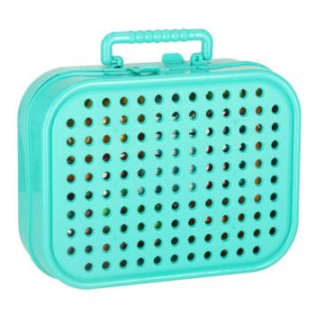 Építőkocka készlet bőröndben + csavarhúzóval és dinoszaurusszal kép