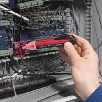 Érintés nélküli feszültség detektor - LED lámpával kép