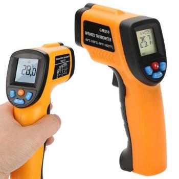 Érintésmentes lézeres hőmérő -50 +550°C kép