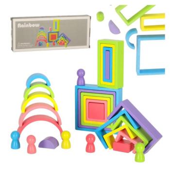 Fa építőkocka – oktató kirakó kép