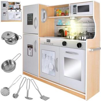 Fa gyermekkonyha XL + hangok + fény + kiegészítők kép