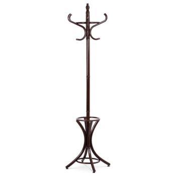 Fa ruhafogas állvány, sötétbarna, 185 cm, sötétbarna kép